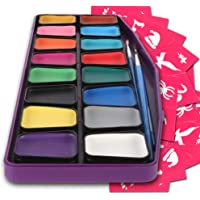 Los mejores  - Colorful Art Co Set Pintura facial - Pintura facial infantil premiada - Kit pintura profesional para pieles sensibles…